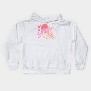 Jellyfish and tulip Kids Hoodie